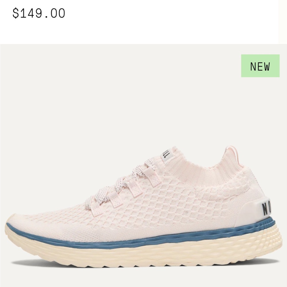 NOBULL Pearl White Knit Sneakers